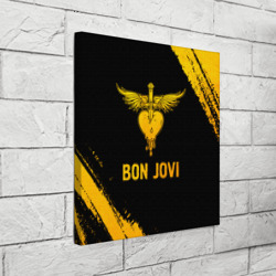Холст квадратный Bon Jovi - gold gradient - фото 2