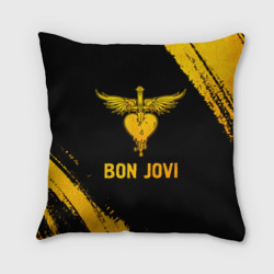 Подушка 3D Bon Jovi - gold gradient