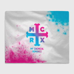 Плед 3D My Chemical Romance neon gradient style