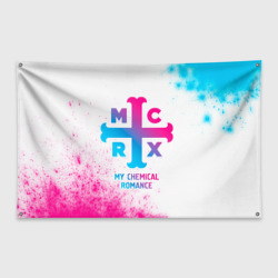 Флаг-баннер My Chemical Romance neon gradient style