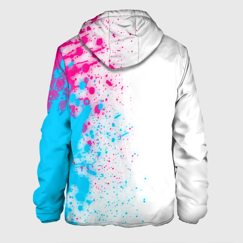 Мужская куртка 3D Hollywood Undead neon gradient style: по-вертикали, цвет 3D печать - фото 2