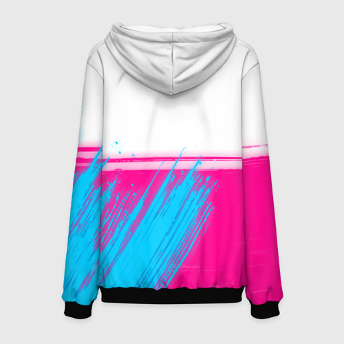 Мужская толстовка 3D Arctic Monkeys neon gradient style: символ сверху, цвет черный - фото 2