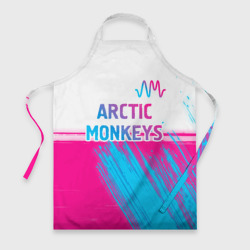 Фартук 3D Arctic Monkeys neon gradient style: символ сверху