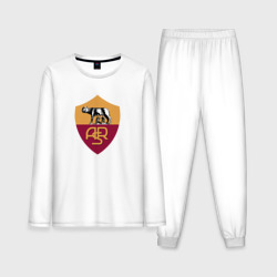 Мужская пижама с лонгсливом хлопок Roma fc club 