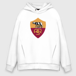 Мужское худи Oversize хлопок Roma fc club 