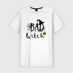 Мужская футболка хлопок Slim Bad witch хэллоуин шляпа