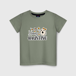 Детская футболка хлопок Удачных призраков хэллоуин конфеты и призраки