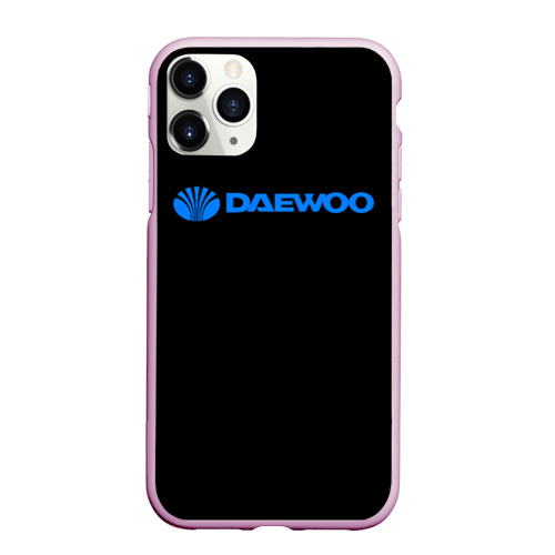 Чехол для iPhone 11 Pro Max матовый Daewoo sport korea, цвет розовый