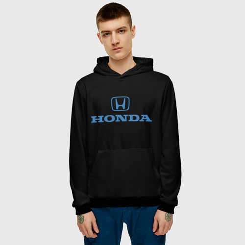 Мужская толстовка 3D Honda sport japan, цвет черный - фото 3