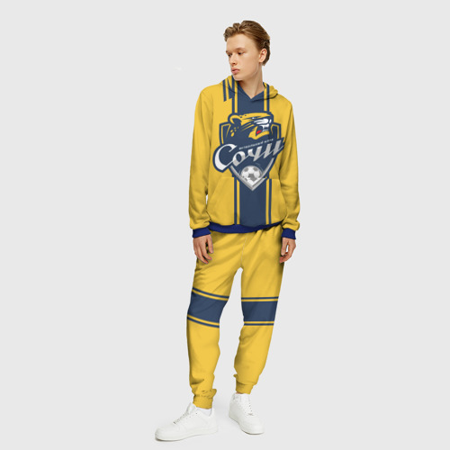 Мужской костюм с толстовкой 3D FC Sochi - Сочи, цвет синий - фото 3