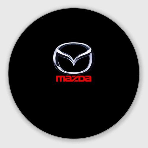 Круглый коврик для мышки Mazda japan motor