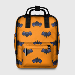 Женский рюкзак 3D Летучие мыши - паттерн оранжевый 