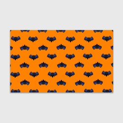 Бумага для упаковки 3D Летучие мыши - паттерн оранжевый 