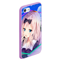 Чехол для iPhone 5/5S матовый Kaguya-sama wa Kokurasetai Чика Фудживара - фото 2