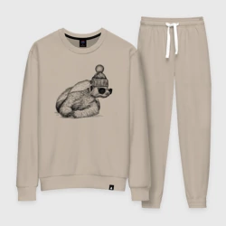 Женский костюм хлопок Медоед стильный