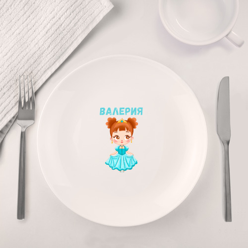 Набор: тарелка + кружка Валерия - девочка принцесса - фото 4