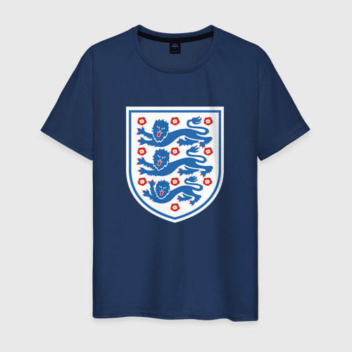 Мужская футболка хлопок Англия фк, цвет темно-синий