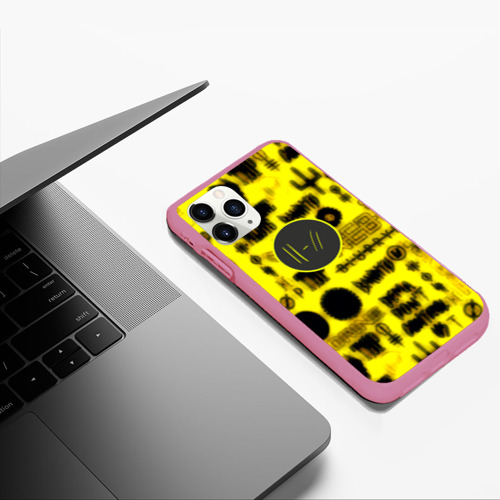 Чехол для iPhone 11 Pro Max матовый Twenty one pilots logobombing, цвет малиновый - фото 5