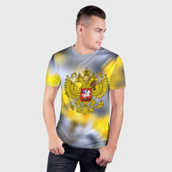 Мужская футболка 3D Slim Русская земля герб - фото 2