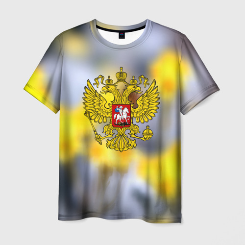 Мужская футболка 3D Русская земля герб, цвет 3D печать