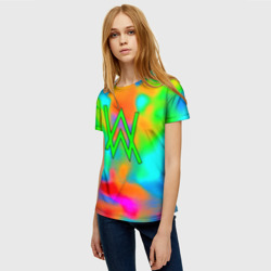 Женская футболка 3D Alan walker toxic music - фото 2