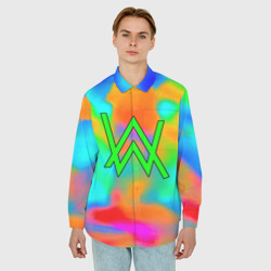 Мужская рубашка oversize 3D Alan walker toxic music - фото 2