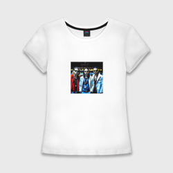 Женская футболка хлопок Slim Imagine Dragons - музыкальная группа