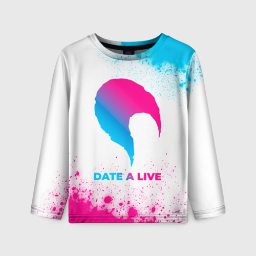 Детский лонгслив 3D Date A Live neon gradient style, цвет 3D печать