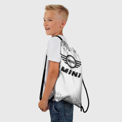 Рюкзак-мешок 3D Mini speed на светлом фоне со следами шин - фото 2