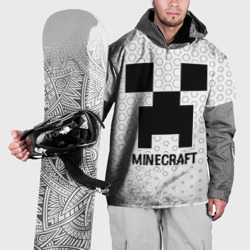 Накидка на куртку 3D Minecraft glitch на светлом фоне
