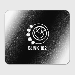 Прямоугольный коврик для мышки Blink 182 glitch на темном фоне