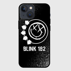 Чехол для iPhone 13 mini Blink 182 glitch на темном фоне