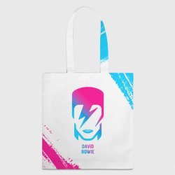 Шоппер 3D David Bowie neon gradient style