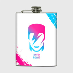 Фляга David Bowie neon gradient style