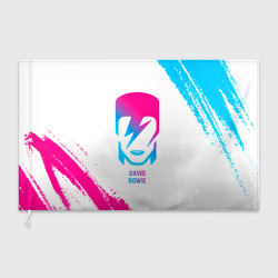 Флаг 3D David Bowie neon gradient style