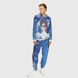 Мужской костюм с толстовкой 3D Снегурочка внучка Деда мороза - фото 2