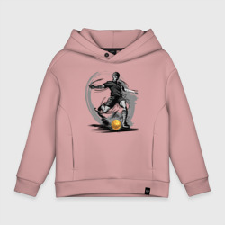 Детское худи Oversize хлопок Золотой мяч футболиста