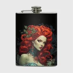 Фляга Рыжая ведьма и листья 