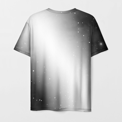 Мужская футболка 3D Placebo glitch на светлом фоне: символ сверху, цвет 3D печать - фото 2