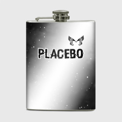 Фляга Placebo glitch на светлом фоне: символ сверху