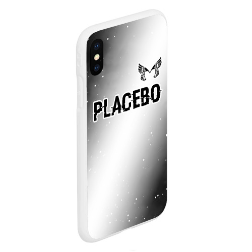 Чехол для iPhone XS Max матовый Placebo glitch на светлом фоне: символ сверху - фото 3