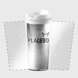 Термокружка-непроливайка Placebo glitch на светлом фоне: символ сверху - фото 2