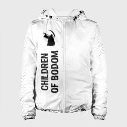 Женская куртка 3D Children of Bodom glitch на светлом фоне: по-вертикали