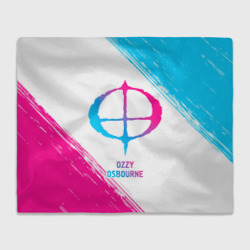 Плед 3D Ozzy Osbourne neon gradient style