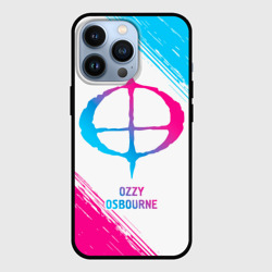 Чехол для iPhone 13 Pro Ozzy Osbourne neon gradient style