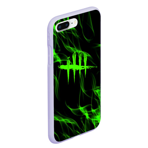 Чехол для iPhone 7Plus/8 Plus матовый Dead by Daylight green flame, цвет светло-сиреневый - фото 3