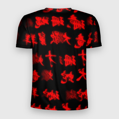 Мужская футболка 3D Slim Стальной алхимик иероглифы , цвет 3D печать - фото 2