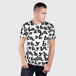 Мужская футболка 3D Slim Ъуъ съука паттерн - фото 2