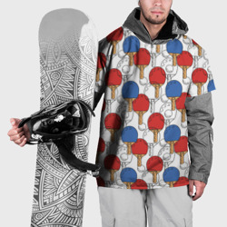 Накидка на куртку 3D Настольный теннис - ракетки