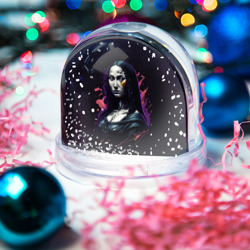 Игрушка Снежный шар Мона Лиза - современный арт - фото 2